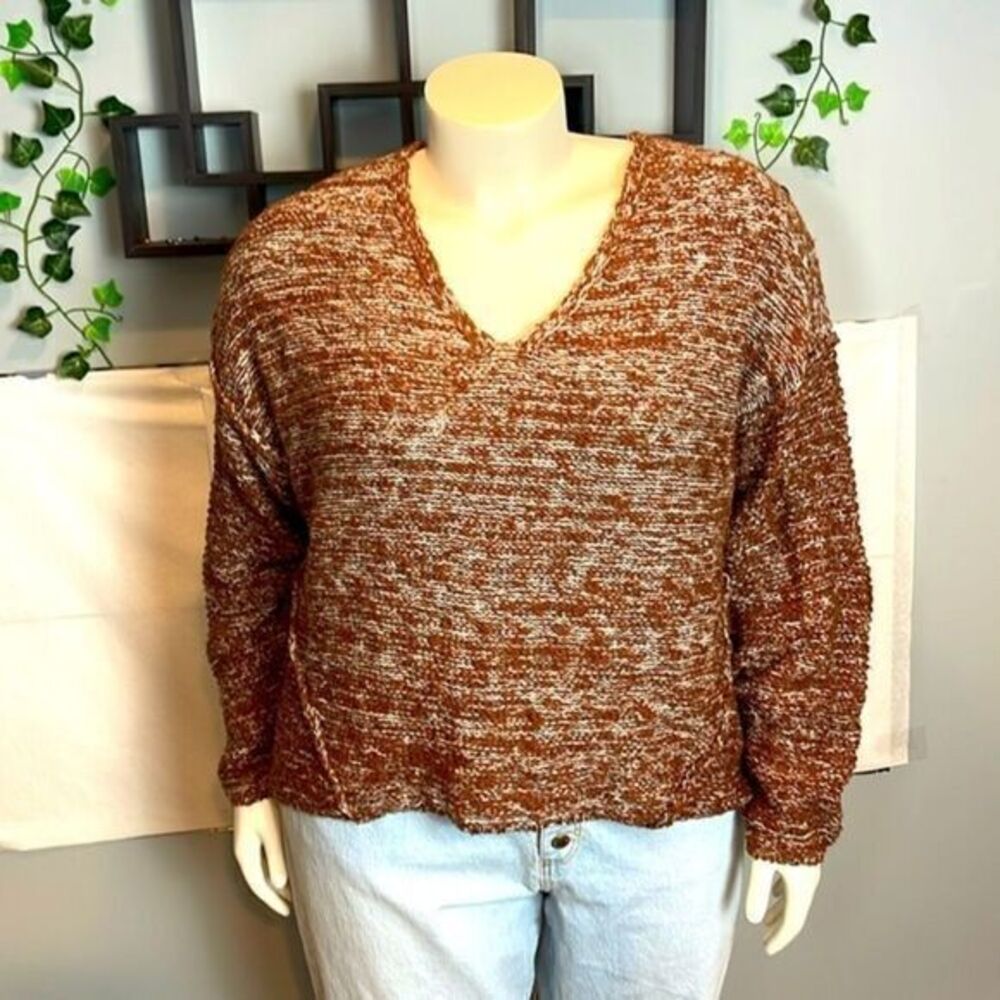 Universal‎ Thread Women's XXL Brown V-Neck Knit Sweater
